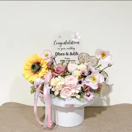 Bloom Box Akrilik Ucapan Wedding Cidadap