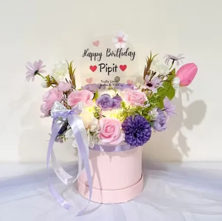 Bloom Box Akrilik Ucapan Ulang Tahun Cidadap